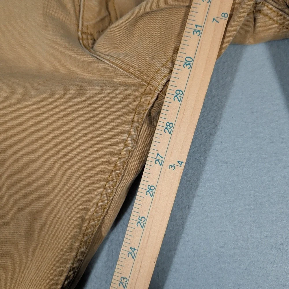 Carhartt Work‎ Pant Mens 31x32 Tan Rugged Flex Relaxed Fit BN2517-M Distressed